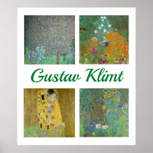 Gustav Klimt Meesterwerken Patchwork Poster