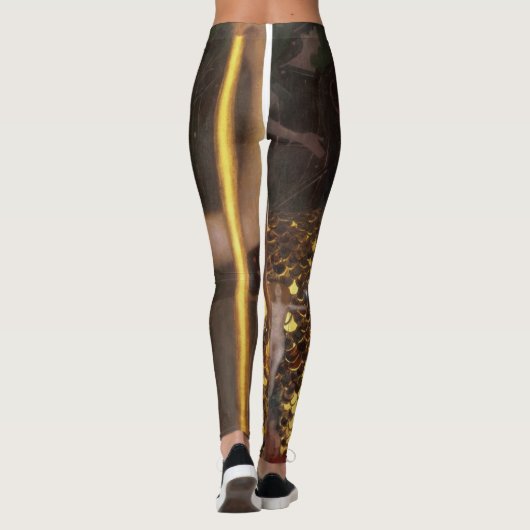Gustav Klimt - Minerva of Pallas Athena Leggings (Achterkant)