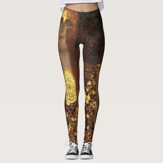 Gustav Klimt - Minerva of Pallas Athena Leggings (Voorkant)