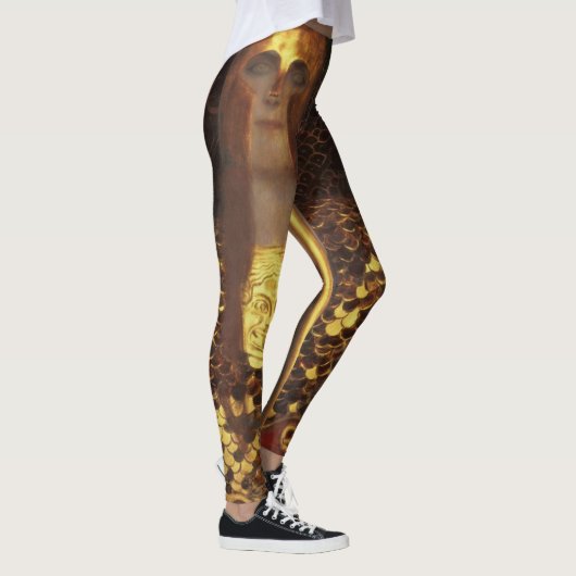 Gustav Klimt - Minerva of Pallas Athena Leggings (Rechts)