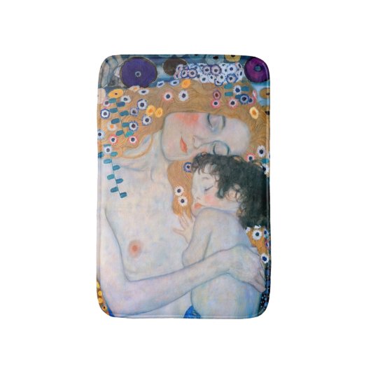 Gustav Klimt - Moeder en kind Badmat (Voorkant Verticaal)