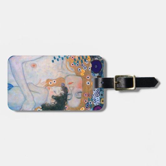 Gustav Klimt - Moeder en kind Bagagelabel (Voorkant horizontaal)