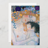 Gustav Klimt - Moeder en kind Bedankkaart (Voorkant / Achterkant)