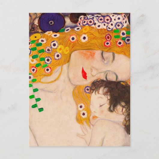 Gustav Klimt - Moeder en kind Briefkaart (Voorkant)