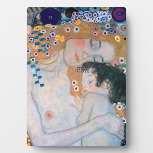 Gustav Klimt - Moeder en kind Fotoplaat (voorkant)