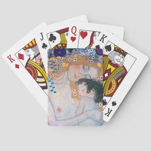 Gustav Klimt - Moeder en kind Pokerkaarten (Achterkant)