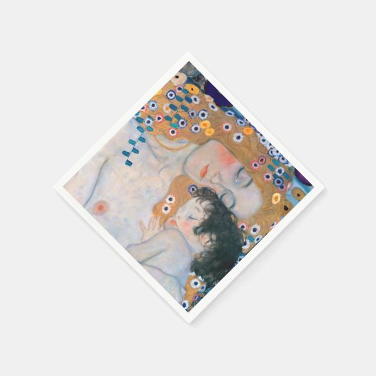 Gustav Klimt - Moeder en kind Servet (Hoek)
