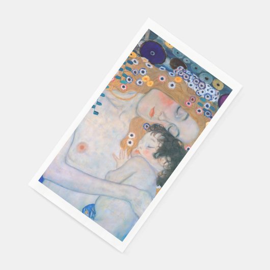 Gustav Klimt - Moeder en kind Servet (Hoek)