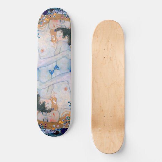Gustav Klimt - Moeder en kind Skateboard (Voorkant)