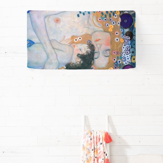 Gustav Klimt - Moeder en kind Spandoek (Insitu)