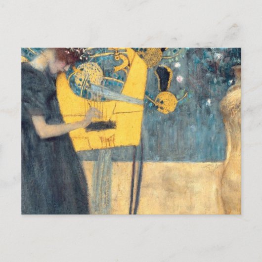 Gustav Klimt Music Briefkaart (Voorkant)