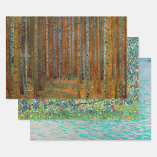 Gustav Klimt - Natuur/landschapsselectie Inpakpapier Vel