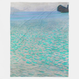 Gustav Klimt - Op het Attersee Fleece Deken
