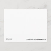 Gustav Klimt or mignon chat spocard carte postale (Dos)