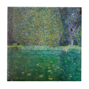 Gustav Klimt - Park Schloss Kammer am Attersee Tegeltje