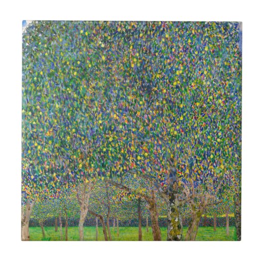 Gustav Klimt - Peerboom Tegeltje (Voorkant)