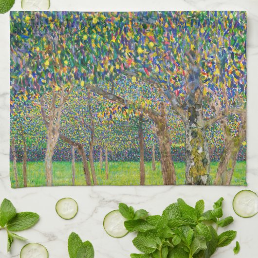 Gustav Klimt - Peerboom Theedoek (Gevouwen)