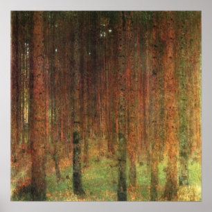 Gustav Klimt - Pine Forest II Landscape Poster