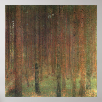 Gustav Klimt - Pine Trees, 1902 Poster