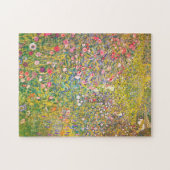 Gustav Klimt Pink Flowers Puzzle Legpuzzel (Horizontaal)