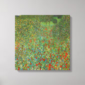 Gustav Klimt Poppy Field Canvas Afdruk (Voorkant)
