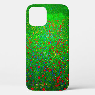 Gustav Klimt Poppy Field iPhone 12 Hoesje