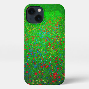 Gustav Klimt Poppy Field iPhone 13 Hoesje