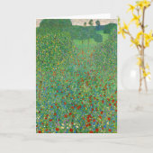 Gustav Klimt - Poppy Field Kaart (Gele Bloem)
