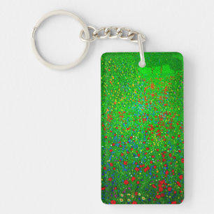 Gustav Klimt Poppy Field Sleutelhanger