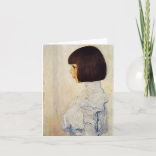 Gustav Klimt Portrait van Helene Klimt Note Card Kaart (Voorkant)