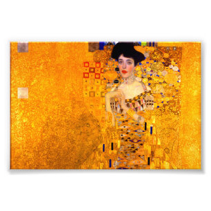 Gustav Klimt Portret van Adele Bloch Bauer Foto Afdruk