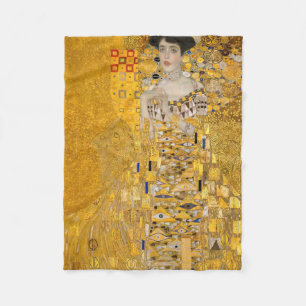 Gustav Klimt - Portret van Adele Bloch-Bauer I Fleece Deken