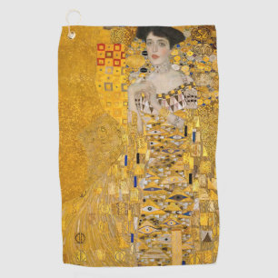 Gustav Klimt - Portret van Adele Bloch-Bauer I Golfhanddoek