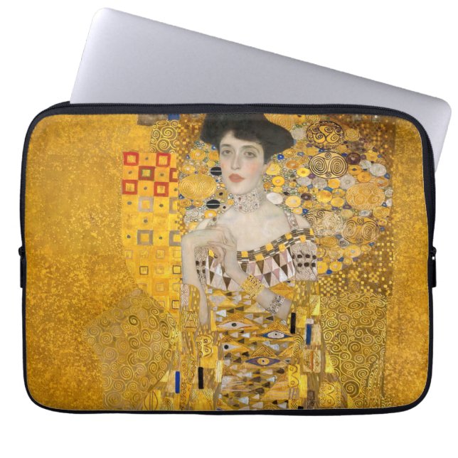 Gustav Klimt - Portret van Adele Bloch-Bauer I Laptop Sleeve (Voorkant)