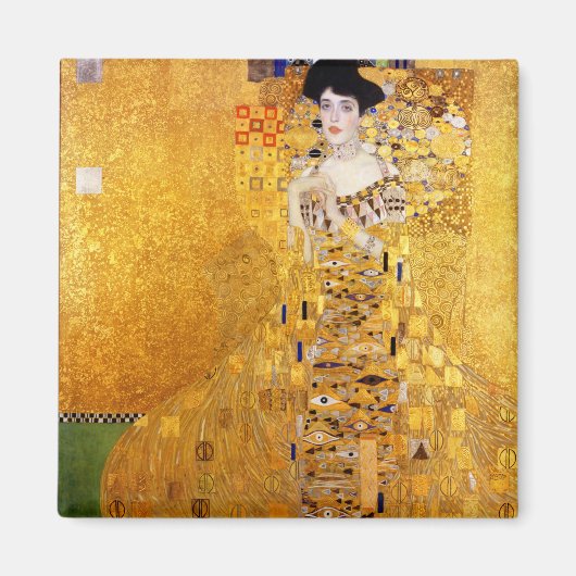 Gustav Klimt Portret van Adele Bloch-Bauer I Magneet (Voorkant)