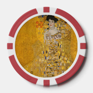 Gustav Klimt - Portret van Adele Bloch-Bauer I Poker Chips