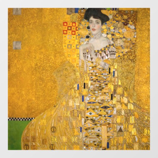 Gustav Klimt - Portret van Adele Bloch-Bauer I Raamsticker (Vel)