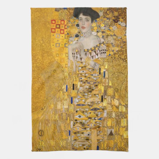 Gustav Klimt - Portret van Adele Bloch-Bauer I Theedoek (Verticaal)