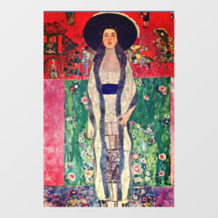 Gustav Klimt Portret van Adele Bloch-Bauer II Raamsticker