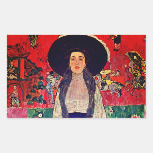 Gustav Klimt Portret van Adele Bloch-Bauer II Rechthoekige Sticker