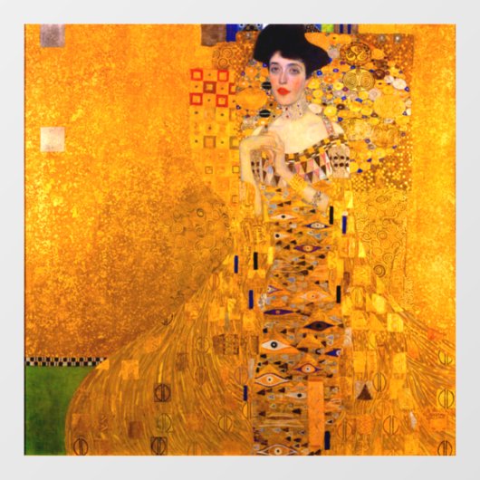 Gustav Klimt Portret van Adele Bloch Bauer Raamsticker (Vel)
