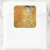Gustav Klimt - portret van Adele Bloch Bauer Vierkante Sticker (Tas)