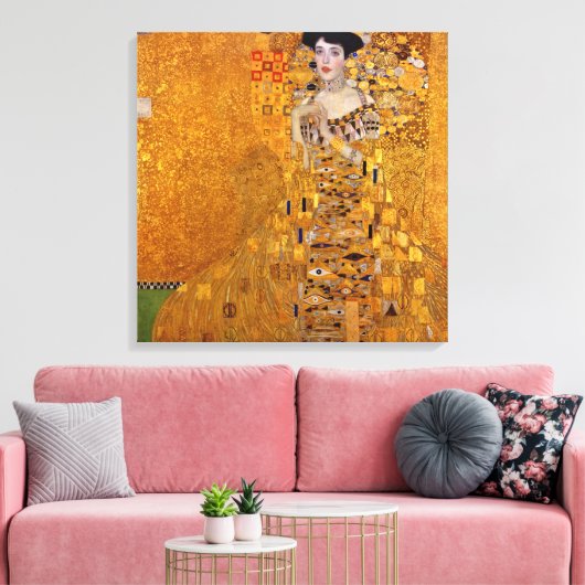 Gustav Klimt Portret van Adele GalleryHD  Canvas Afdruk (Insitu (Woonkamer))