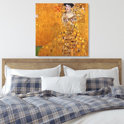 Gustav Klimt Portret van Adele GalleryHD  Canvas Afdruk (Insitu (Slaapkamer))