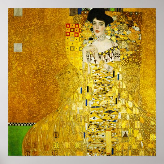Gustav Klimt Portret van Adele Poster (Voorkant)
