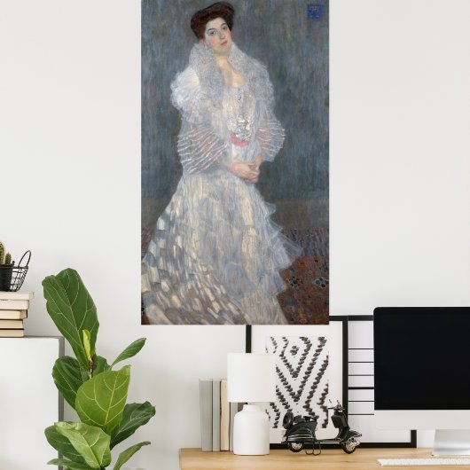 Gustav Klimt - Portret van Hermine Gallia Poster (Thuiskantoor)