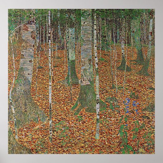 Gustav Klimt Poster ~ Het bos (Voorkant)