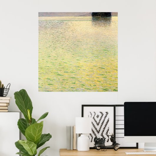 Gustav Klimt Poster ~ Het eiland (Thuiskantoor)