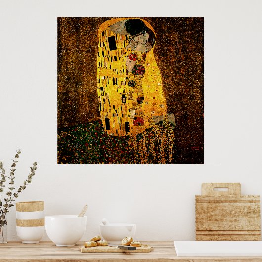 Gustav Klimt Poster Le Baiser (Cuisine)