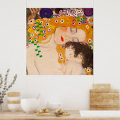 Gustav Klimt - Poster mère et enfant (Cuisine)